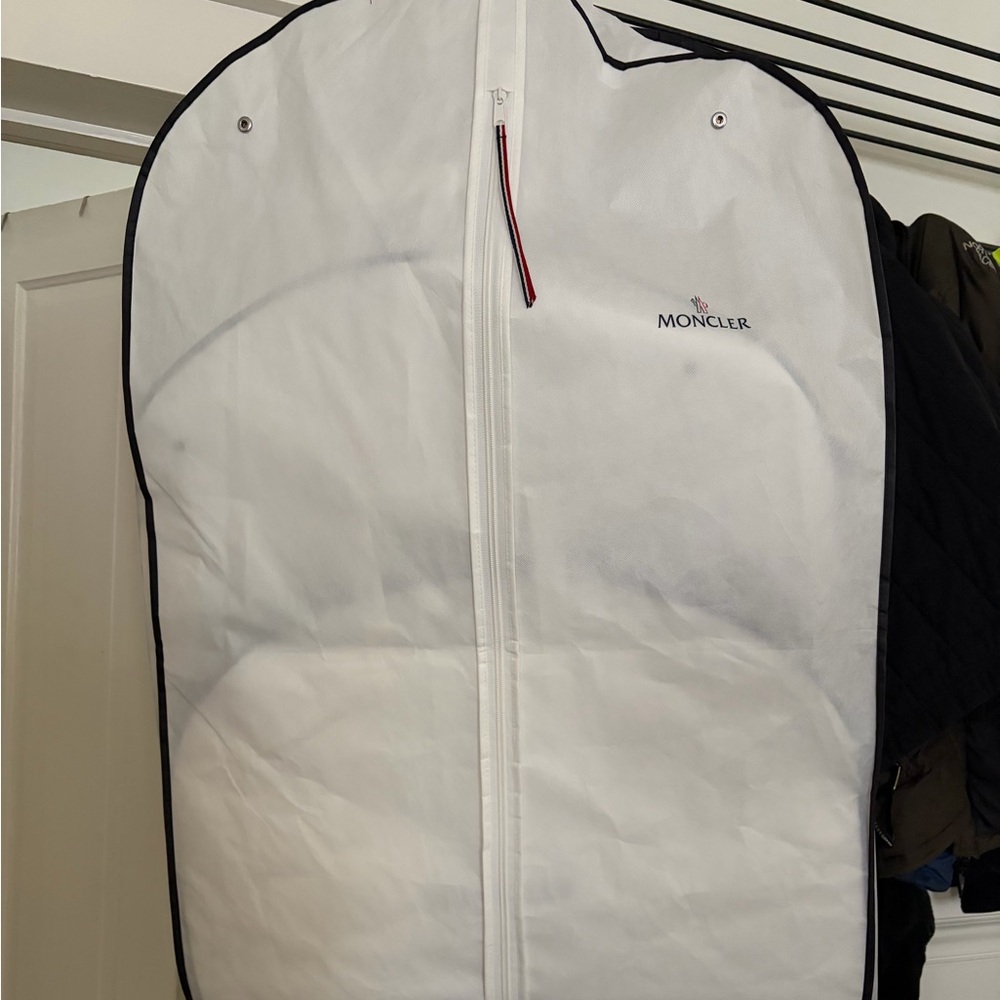 Moncler White Garment Bag
